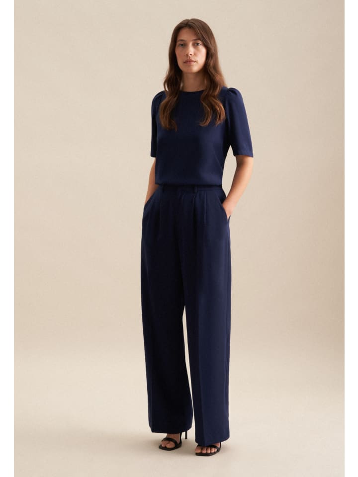 Тканевые брюки Seidensticker, темно-синий
Тканевые брюки Seidensticker, темно-синий