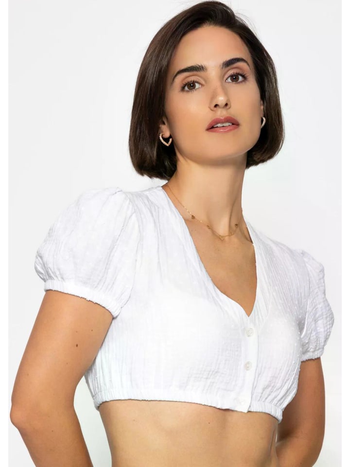 Белая муслиновая блузка в горошек SASSYCLASSY
Белая муслиновая блузка в горошек SASSYCLASSY