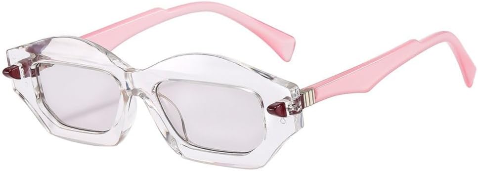 Уникальные солнцезащитные очки «кошачий глаз» с многоугольными линзами, двухцветные, в стиле ретро, модные, с заклепками, градиентные, с защитой от УФ-излучения UV400 TYUVIVO, Transparent
Уникальные солнцезащитные очки «кошачий глаз» с многоугольными линзами, двухцветные, в стиле ретро, модные, с заклепками, градиентные, с защитой от УФ-излучения UV400 TYUVIVO, Transparent