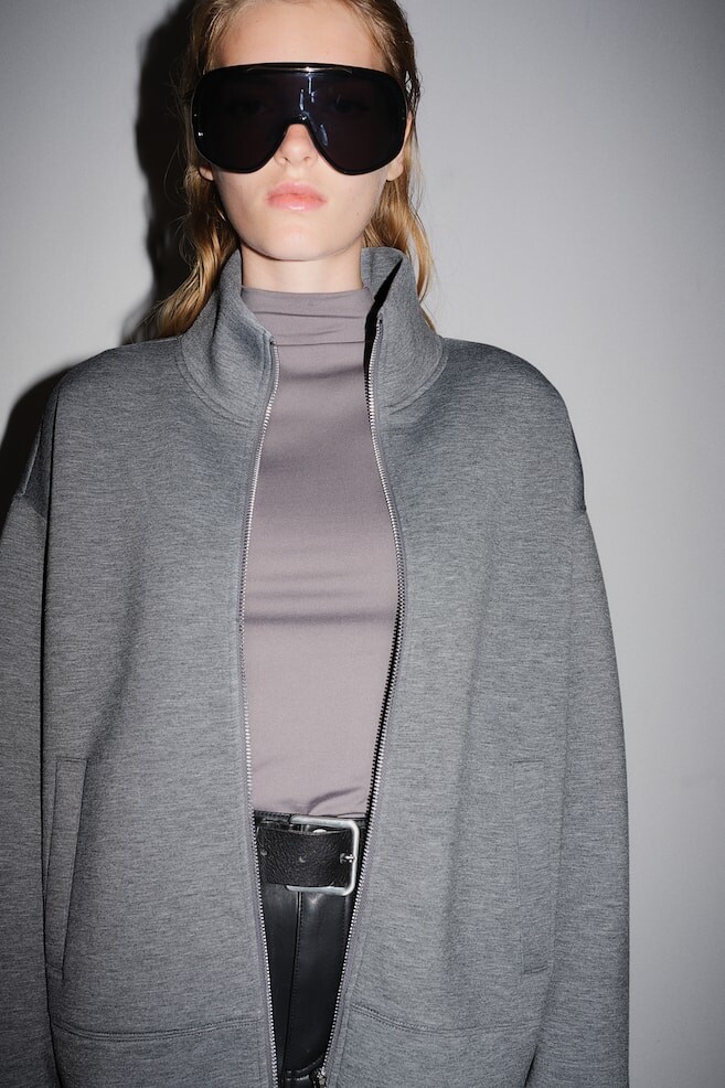 Кардиган с аквалангом на молнии H&M, серый
Кардиган с аквалангом на молнии H&M, серый