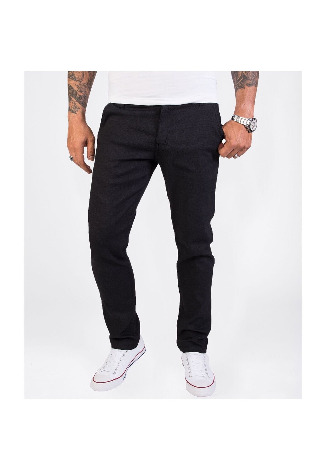 Брюки из ткани Брюки-чиносы приталенного кроя Rock Creek, черный
Брюки из ткани Брюки-чиносы приталенного кроя Rock Creek, черный