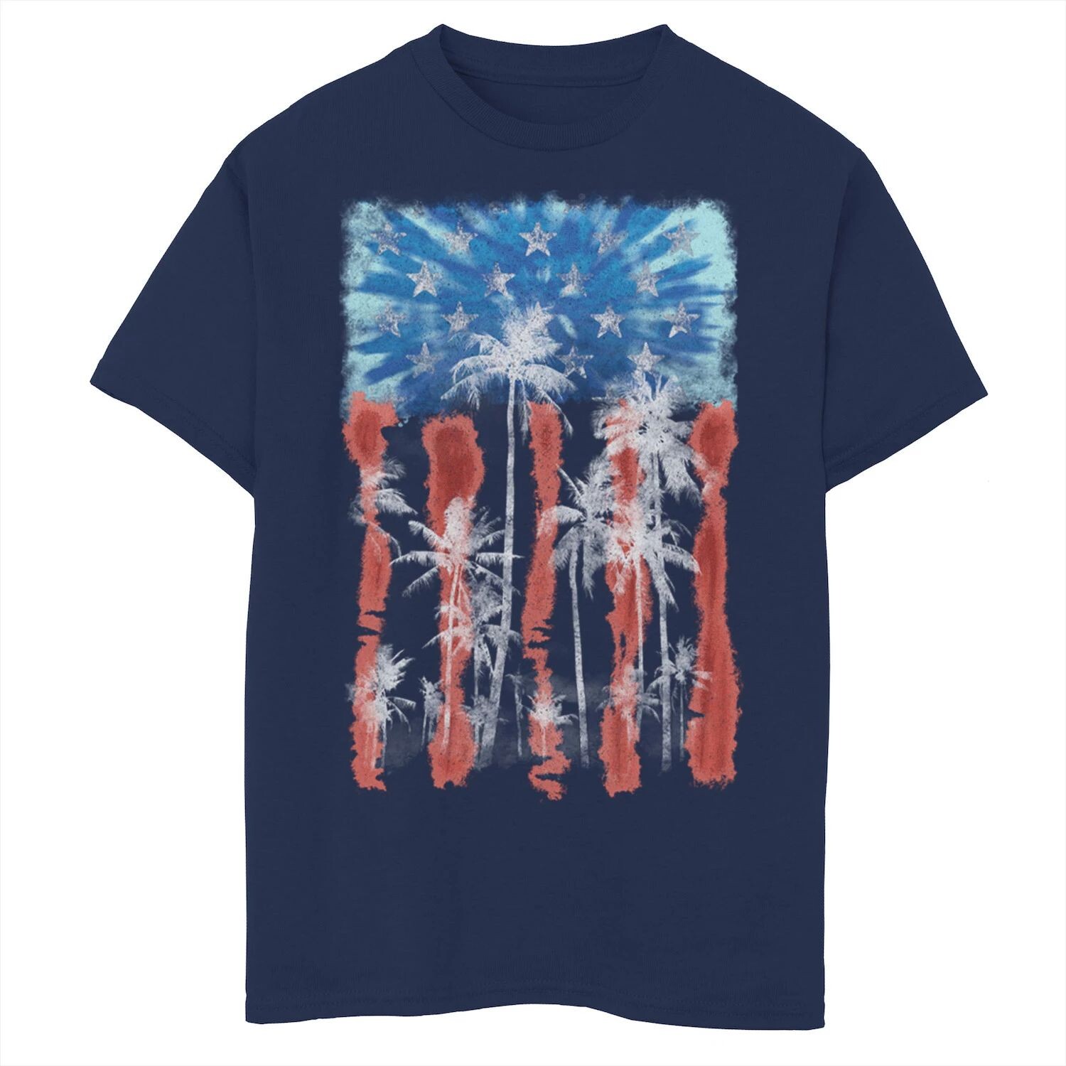 Футболка с изображением американского флага для мальчиков 8–20 лет Americana Palm and Stars Tie Dye Licensed Character
Футболка с изображением американского флага для мальчиков 8–20 лет Americana Palm and Stars Tie Dye Licensed Character