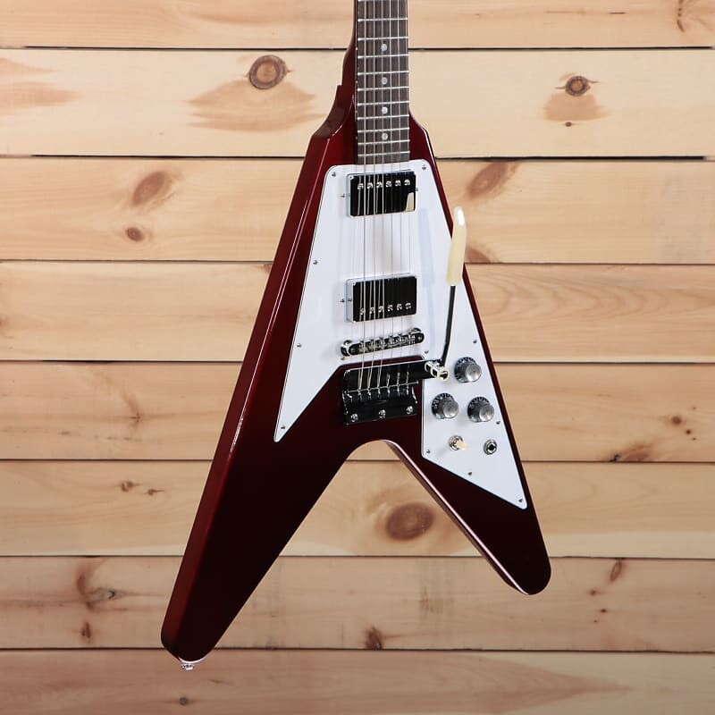 Электрогитара Gibson 1967 Flying V with Vibrola - Sparkling Burgundy - 200097 - PLEK'd
Электрогитара Gibson 1967 Flying V with Vibrola - Sparkling Burgundy - 200097 - PLEK'd