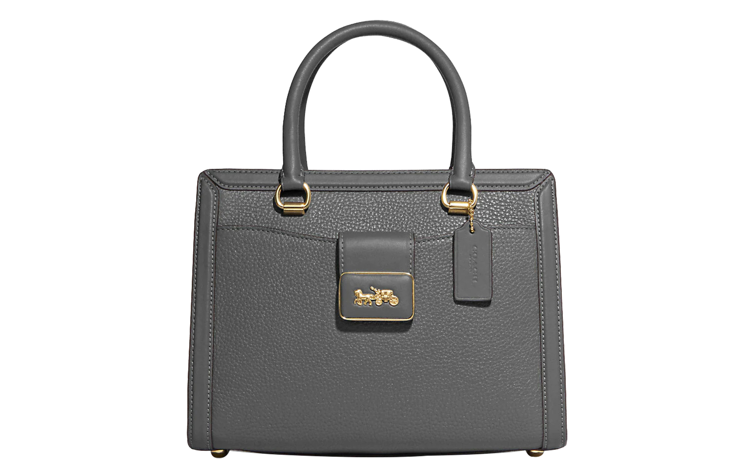 COACH Сумка через плечо из кожи коровы и овчины среднего размера Гранитный серый
COACH Сумка через плечо из кожи коровы и овчины среднего размера Гранитный серый