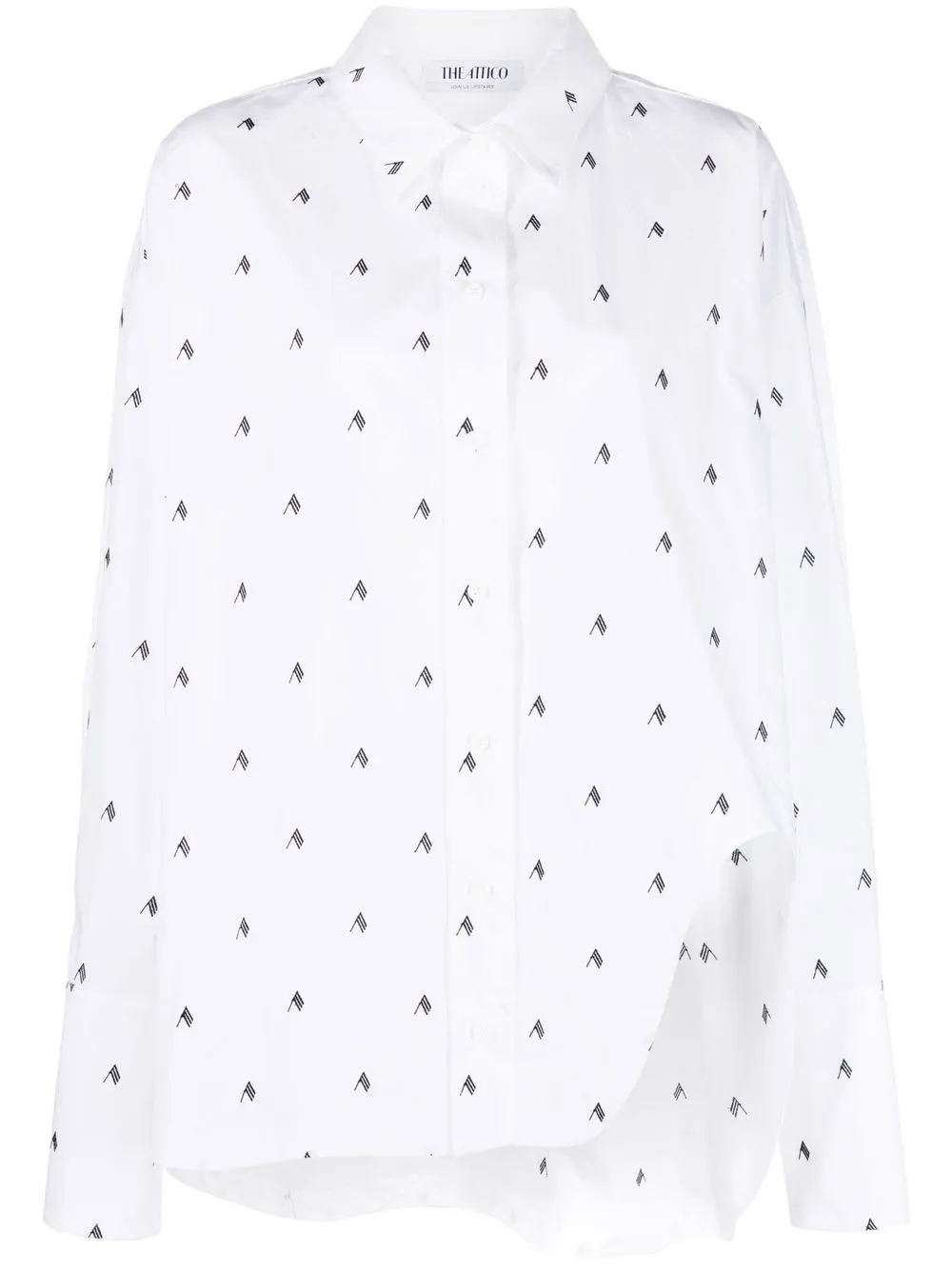 Рубашка оверсайз Diana с логотипом The Attico, белый
Рубашка оверсайз Diana с логотипом The Attico, белый