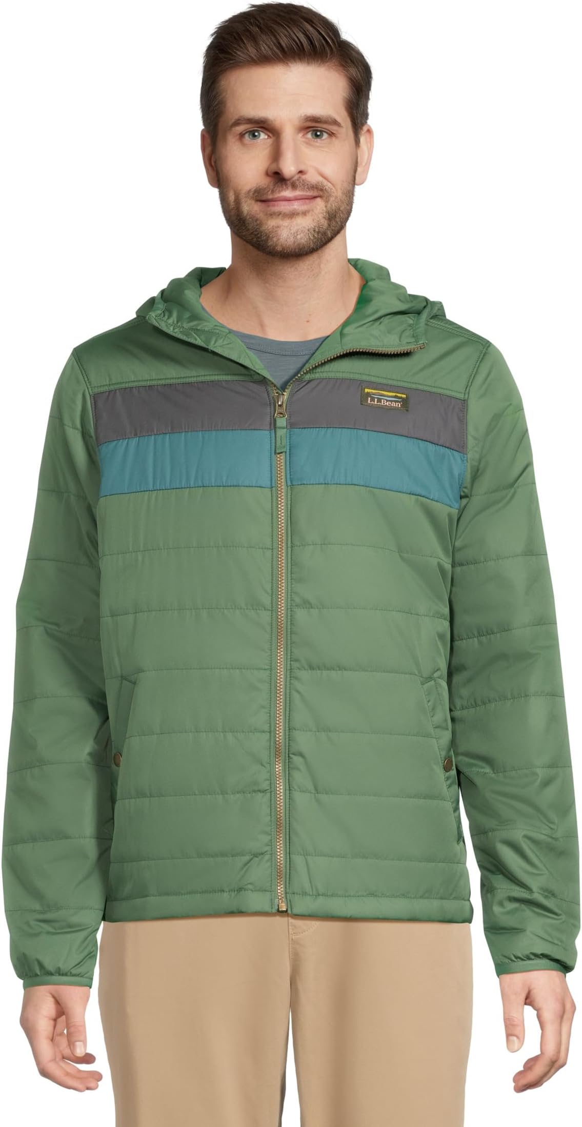 Мужская куртка Mountain Classic с капюшоном, цветные блоки, стандартная модель L.L.Bean, Evergreen/Iron
Мужская куртка Mountain Classic с капюшоном, цветные блоки, стандартная модель L.L.Bean, Evergreen/Iron