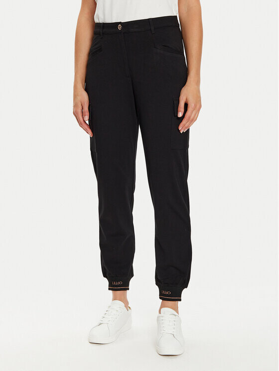 Тканевые брюки стандартного кроя Liu Jo Sport, черный 
Тканевые брюки стандартного кроя Liu Jo Sport, черный