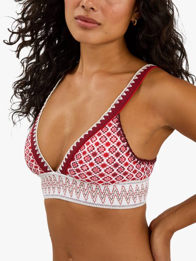 Бикини топ с принтом в виде плитки Accessorize, Red
Бикини топ с принтом в виде плитки Accessorize, Red