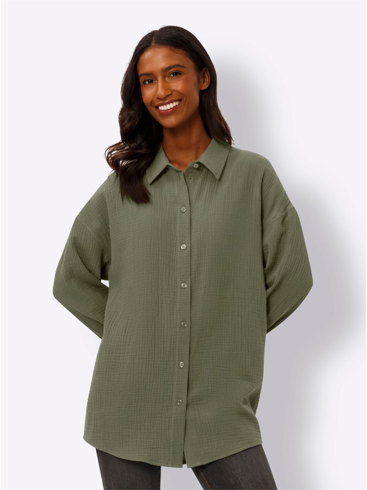 блузка цвета хаки Heine
блузка цвета хаки Heine