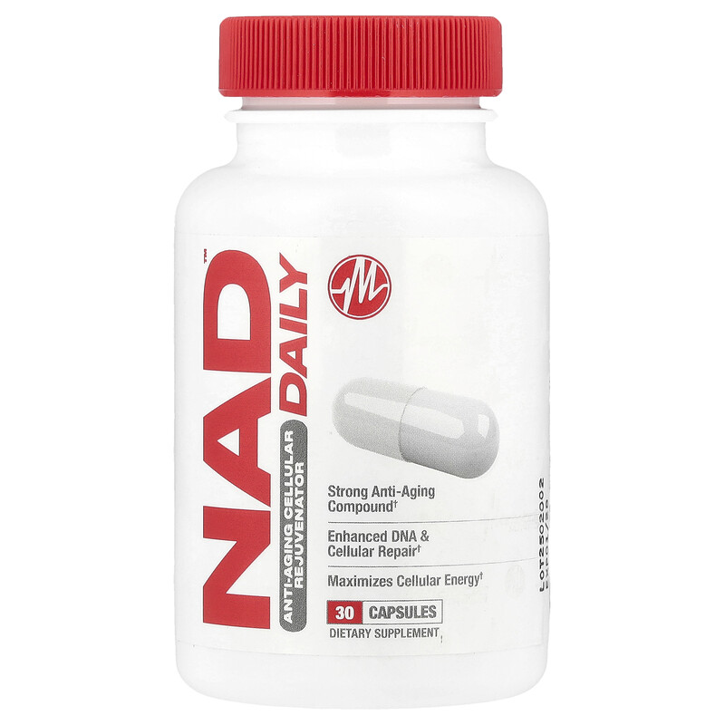 Metabolic Nutrition, NAD DAILY , омолаживающее средство на клеточном уровне, 30 капсул
Metabolic Nutrition, NAD DAILY , омолаживающее средство на клеточном уровне, 30 капсул