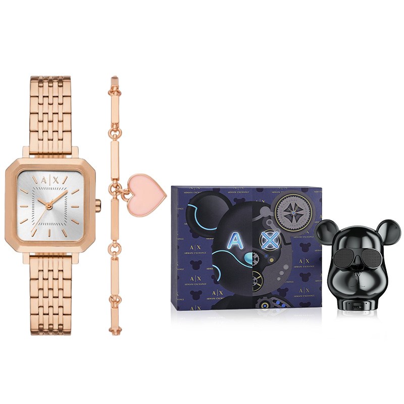 ARMANI EXCHANGE Часы AE Wrist Watch Quartz Movement Stainless Steel Strap 27mm Silver Dial Women's Watch, Little Bear Gift Box
ARMANI EXCHANGE Часы AE Wrist Watch Quartz Movement Stainless Steel Strap 27mm Silver Dial Women's Watch, Little Bear Gift Box