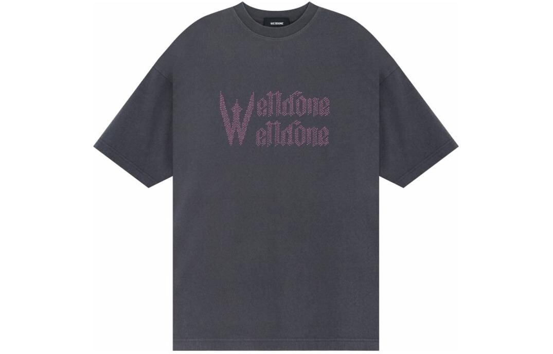 Футболка унисекс серая We11Done, серый
Футболка унисекс серая We11Done, серый