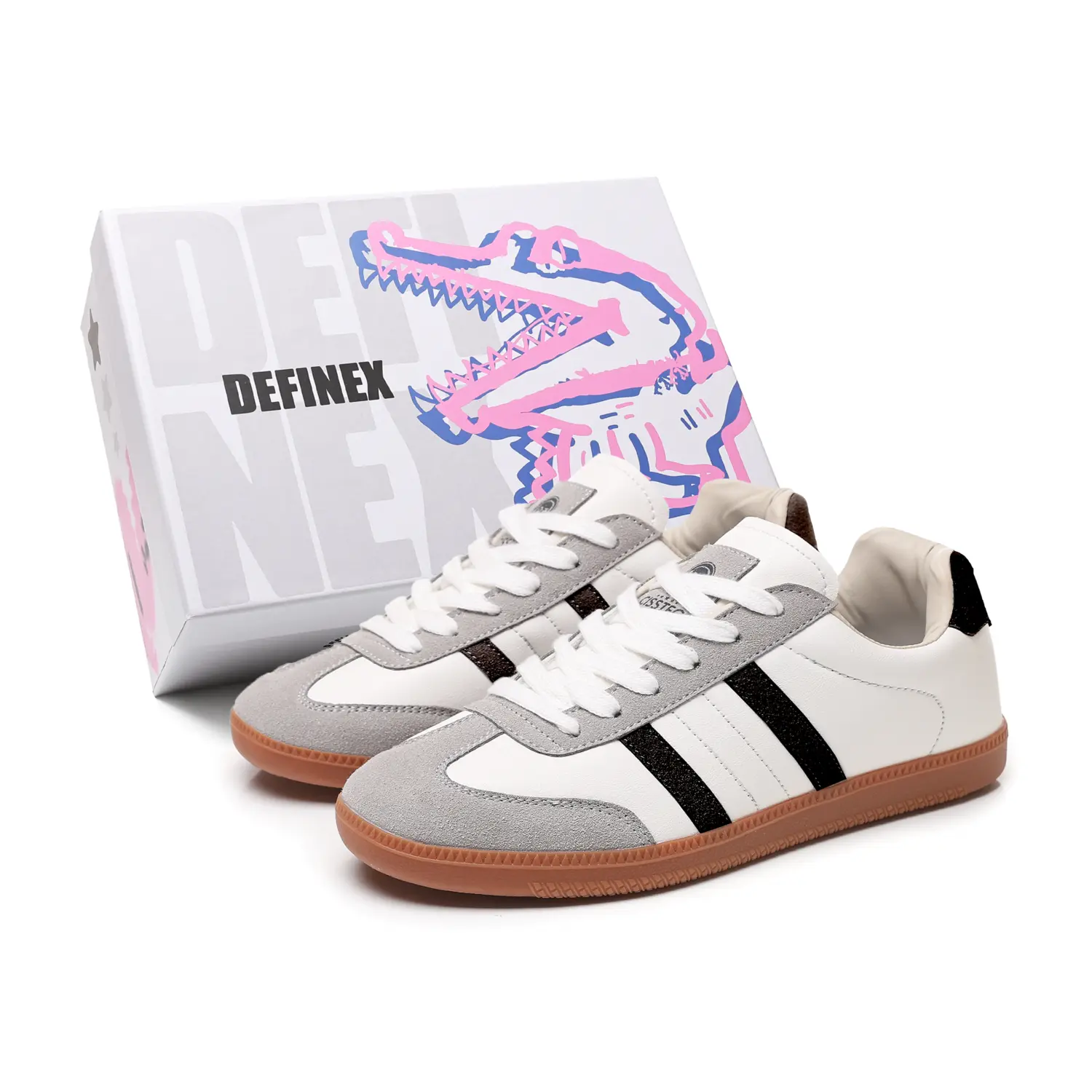 DEFINEX Армейские кроссовки немецкие износостойкие легкие противоскользящие низкие скейтборд унисекс бело-черные, цвет White/Black
DEFINEX Армейские кроссовки немецкие износостойкие легкие противоскользящие низкие скейтборд унисекс бело-черные, цвет White/Black