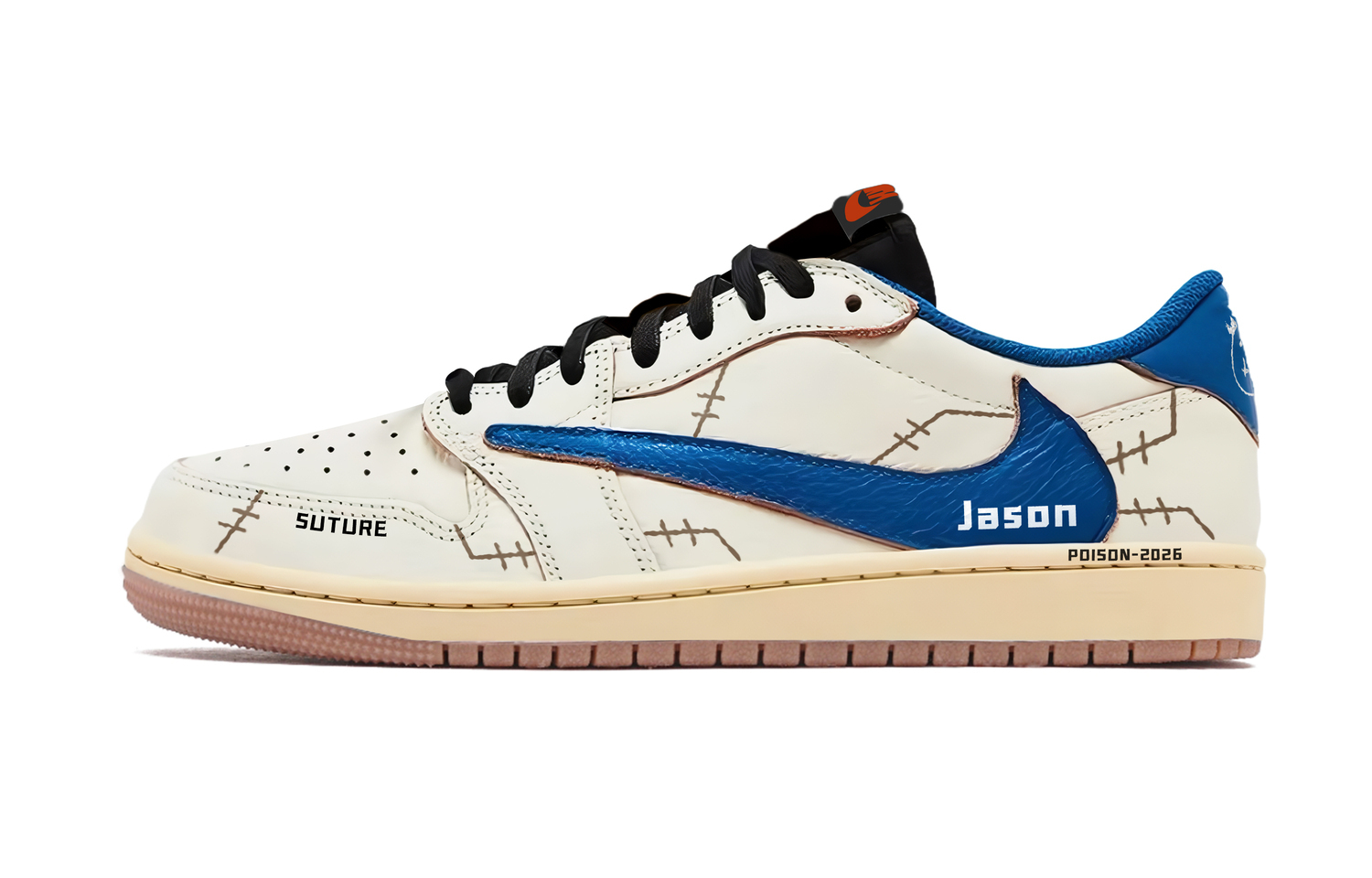 Трэвис Скотт x Air 1 Трэвис Скотт x AJ1 низкие винтажные баскетбольные кроссовки унисекс Jordan, белый/синий
Трэвис Скотт x Air 1 Трэвис Скотт x AJ1 низкие винтажные баскетбольные кроссовки унисекс Jordan, белый/синий