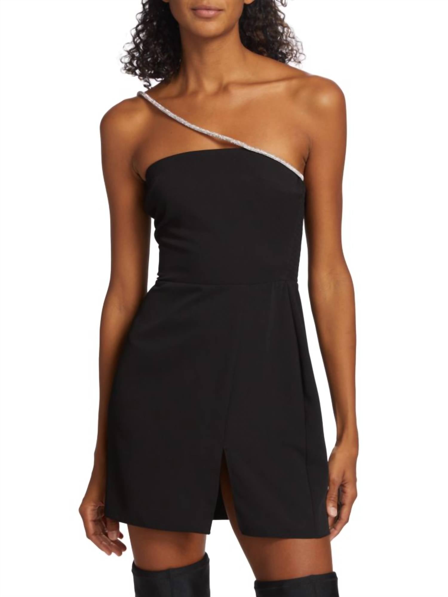 Черное коктейльное платье с ремешком Dream Diamante Amanda Uprichard
Черное коктейльное платье с ремешком Dream Diamante Amanda Uprichard