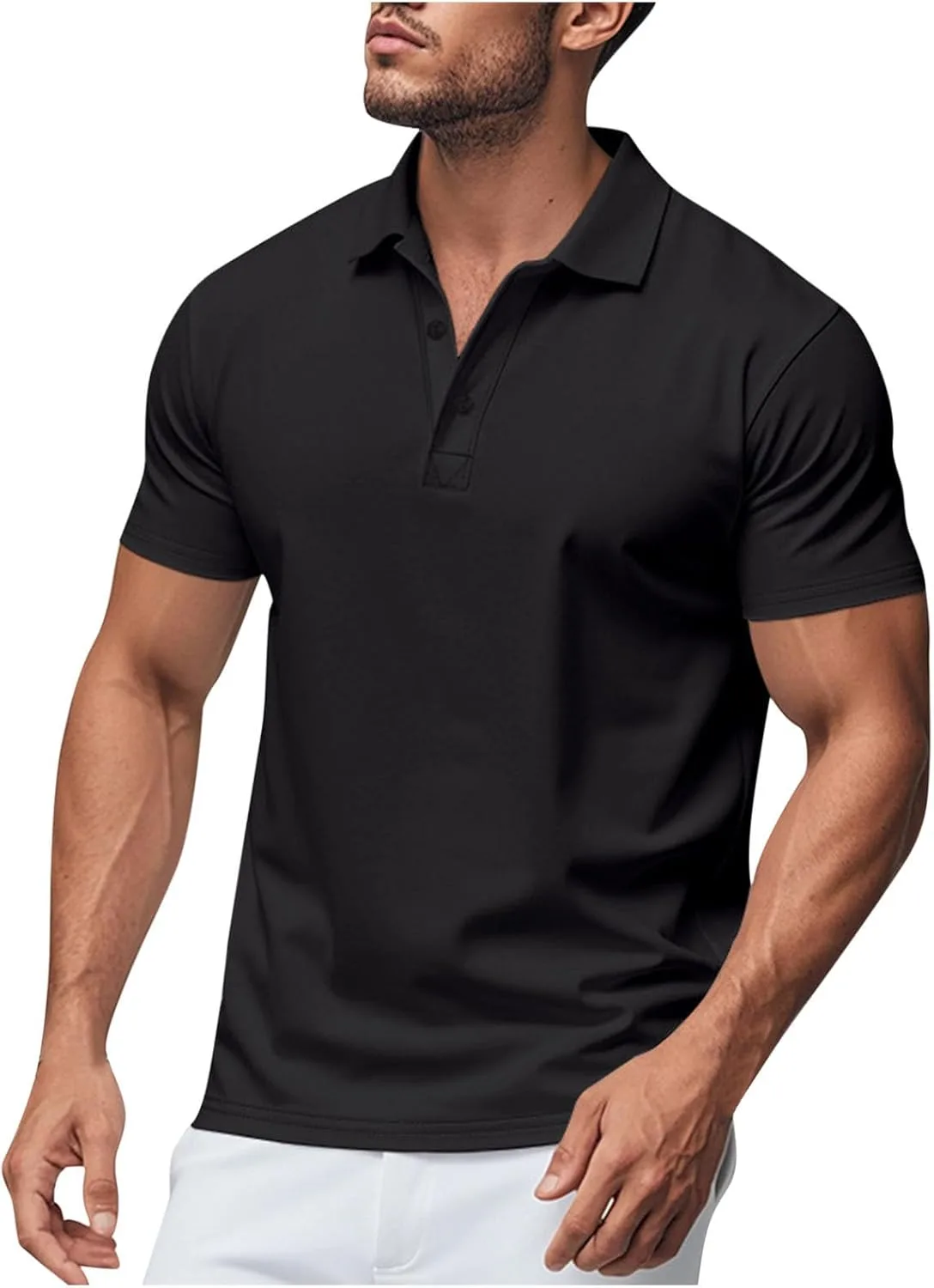 Мужская футболка с коротким рукавом и воротником
Мужская футболка с коротким рукавом и воротником