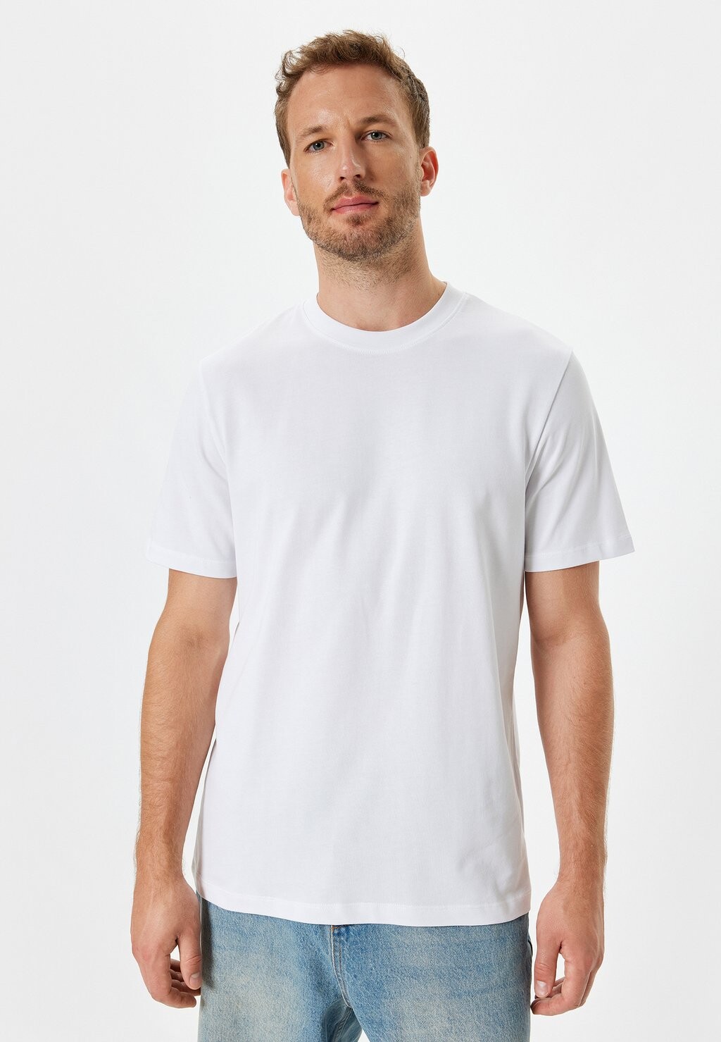 Базовая футболка Koton, белый
Базовая футболка Koton, белый