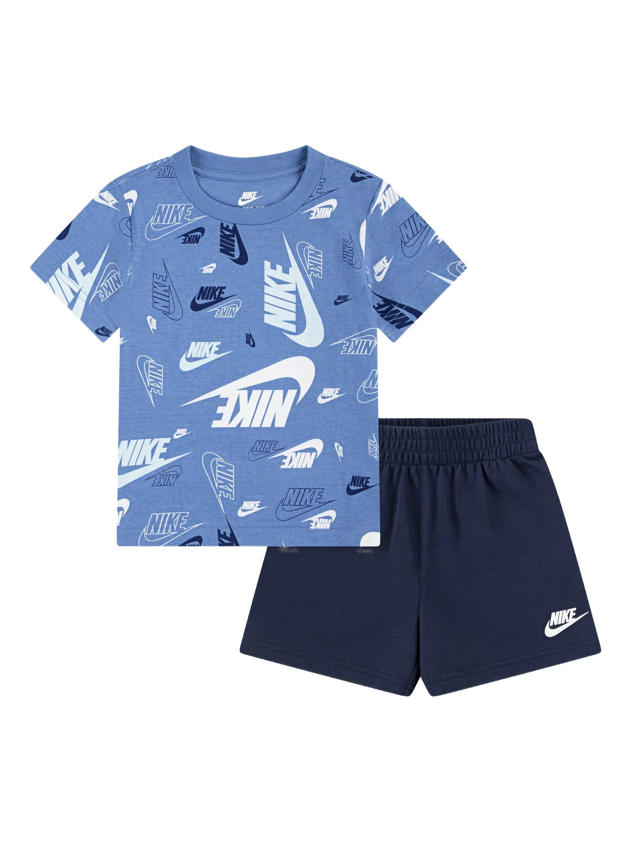Комплект из футболки и шортов с логотипом Nike Kids, синий
Комплект из футболки и шортов с логотипом Nike Kids, синий