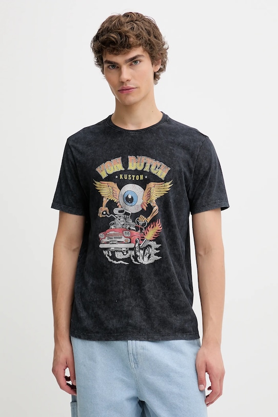 Хлопковая футболка Von Dutch, серый
Хлопковая футболка Von Dutch, серый