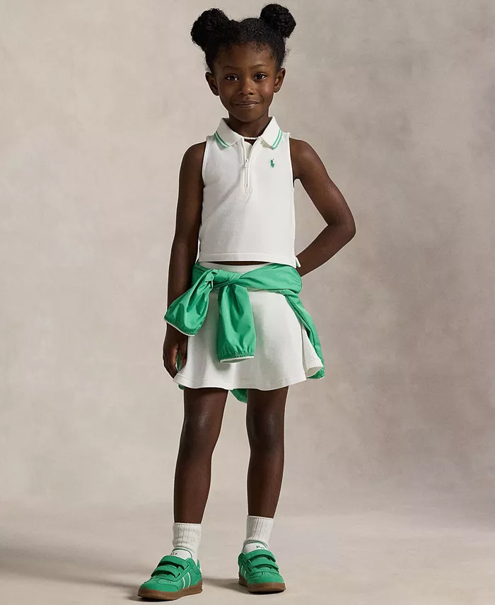 Детская и для девочек полуприлегающая поло-рубашка с полузастежкой на молнию из стрейч-сетки Polo Ralph Lauren, белый
Детская и для девочек полуприлегающая поло-рубашка с полузастежкой на молнию из стрейч-сетки Polo Ralph Lauren, белый