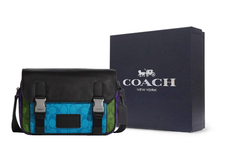 COACH Кожаный мессенджер с аппликацией
COACH Кожаный мессенджер с аппликацией