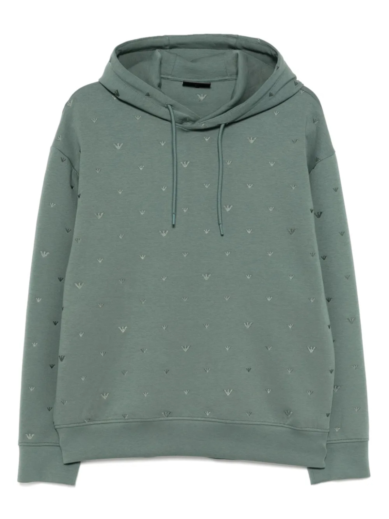 Худи с вышитым логотипом Emporio Armani, зеленый
Худи с вышитым логотипом Emporio Armani, зеленый