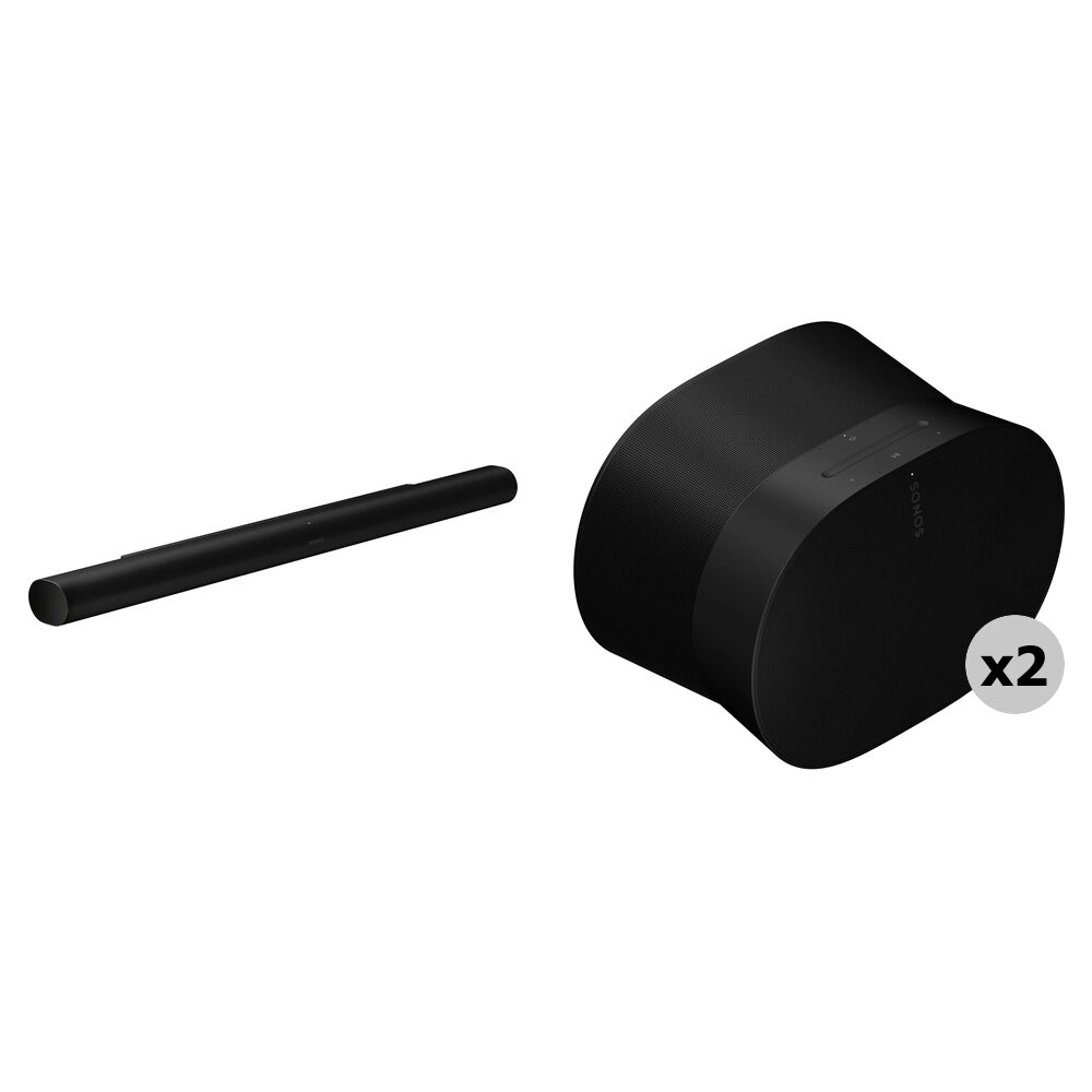 Комплект из звуковой панели Sonos Arc Ultra и двух колонок Era 300 (черный)
Комплект из звуковой панели Sonos Arc Ultra и двух колонок Era 300 (черный)