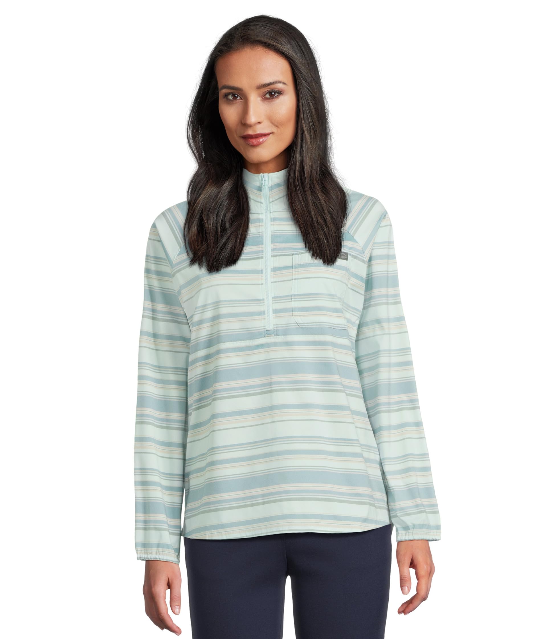 Пуловер L.L.Bean Everyday SunSmart Quarter-Zip Pullover Colorblock Woven Shirt, цвет Cool Sea Blue Stripe
Пуловер L.L.Bean Everyday SunSmart Quarter-Zip Pullover Colorblock Woven Shirt, цвет Cool Sea Blue Stripe