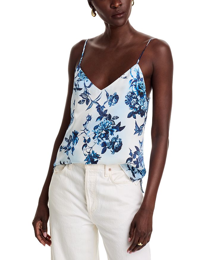 Топ на тонких бретелях Jane из шелка L'AGENCE, мультиколор
Топ на тонких бретелях Jane из шелка L'AGENCE, мультиколор