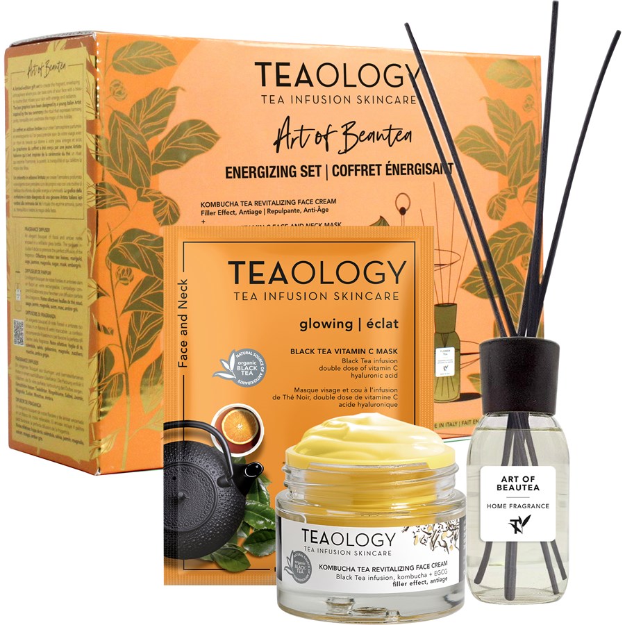 Крем для лица Teaology Kombucha Tea Energizing Set, Limited Edition Kombucha Tea Revitalizing Face Cream 50 ml + Vitamin C Face Mask 21 ml + Flower Tea Fragrance Diffuser / 1 Stk.
Крем для лица Teaology Kombucha Tea Energizing Set, Limited Edition Kombucha Tea Revitalizing Face Cream 50 ml + Vitamin C Face Mask 21 ml + Flower Tea Fragrance Diffuser / 1 Stk.