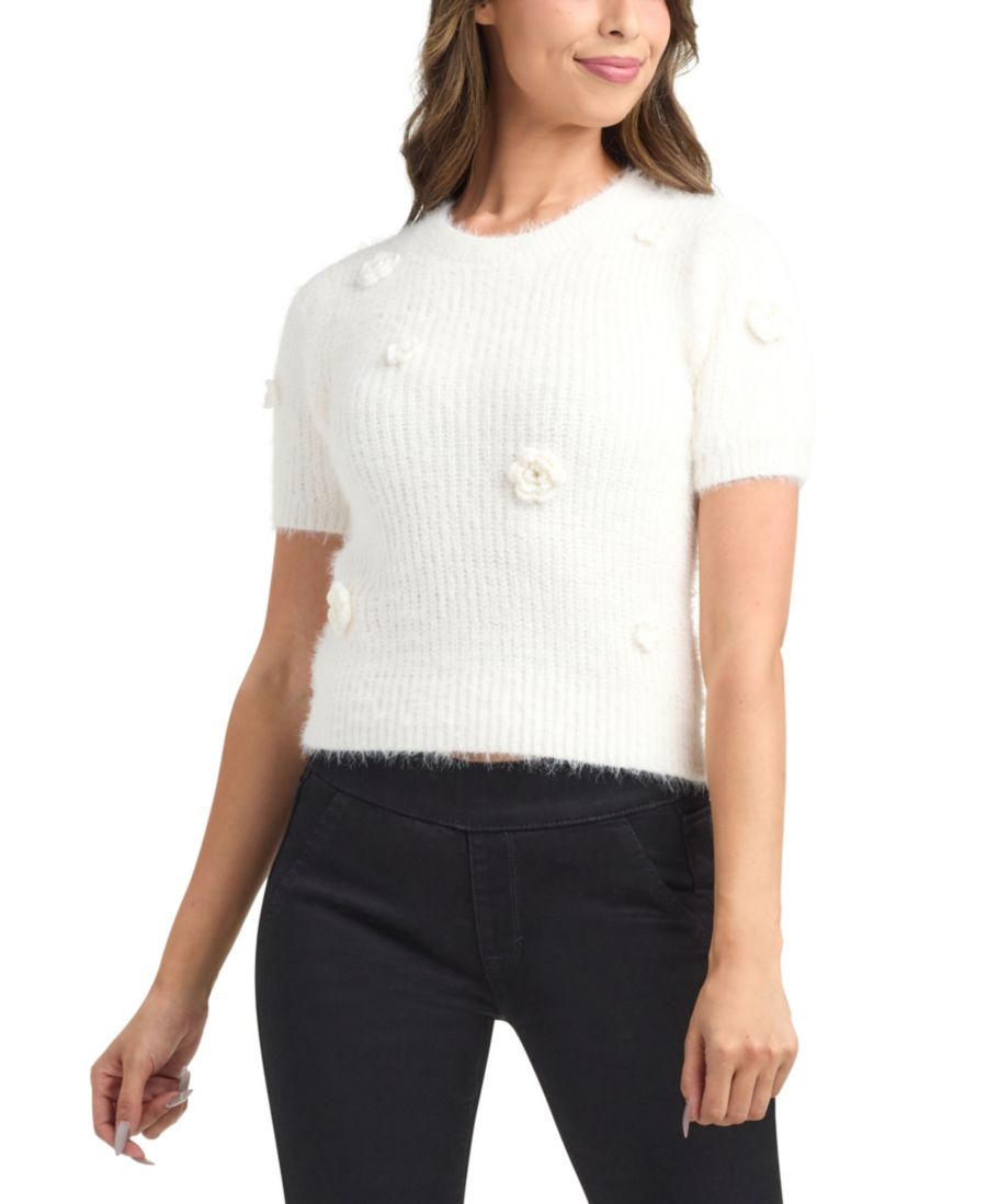 Женский свитер с коротким рукавом и круглым вырезом BCX, Ivory
Женский свитер с коротким рукавом и круглым вырезом BCX, Ivory