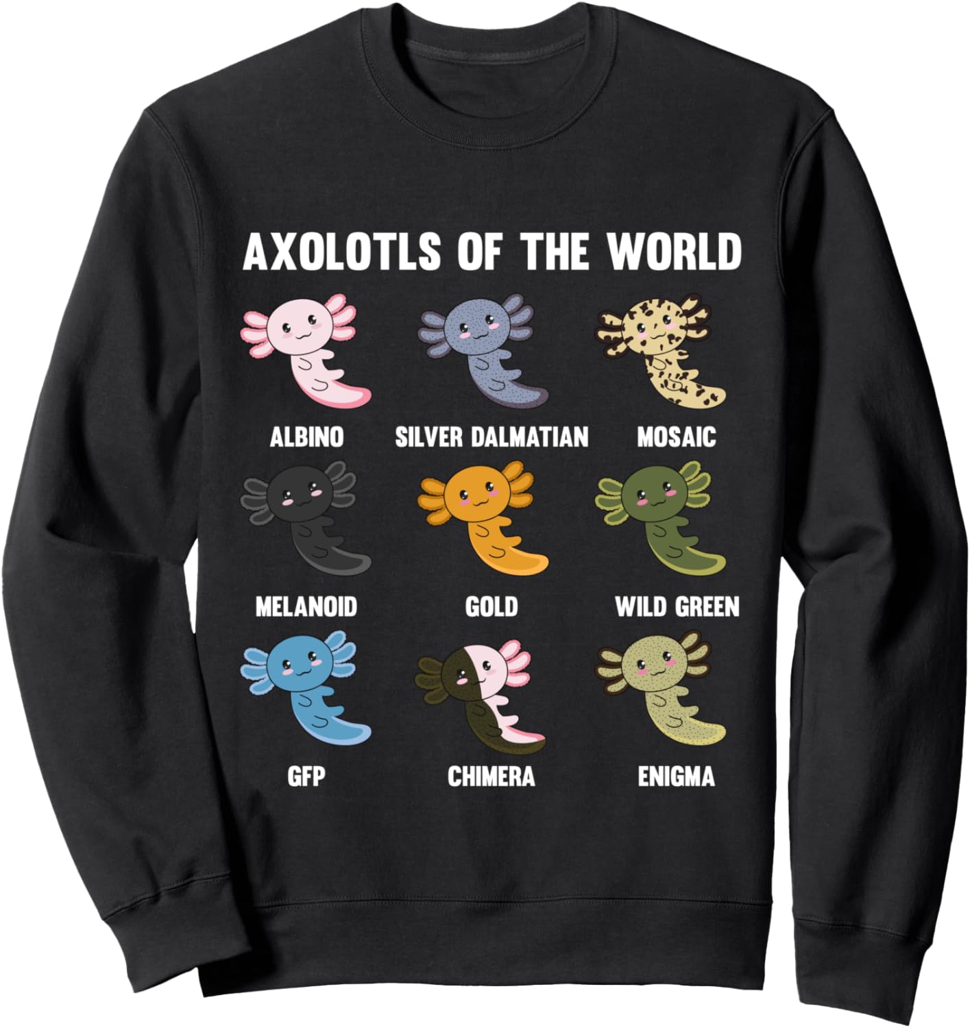 Аксолотли мира. Подарок для любителя земноводных - забавная толстовка Axolotls Unique Gifts, черный
Аксолотли мира. Подарок для любителя земноводных - забавная толстовка Axolotls Unique Gifts, черный