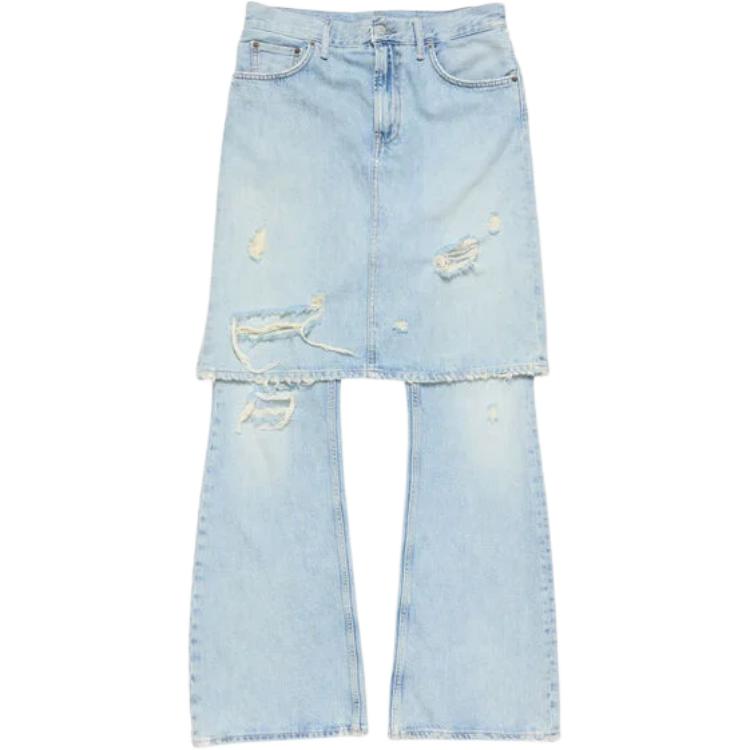 Рваные джинсы с панелями Acne Studios, синий
Рваные джинсы с панелями Acne Studios, синий