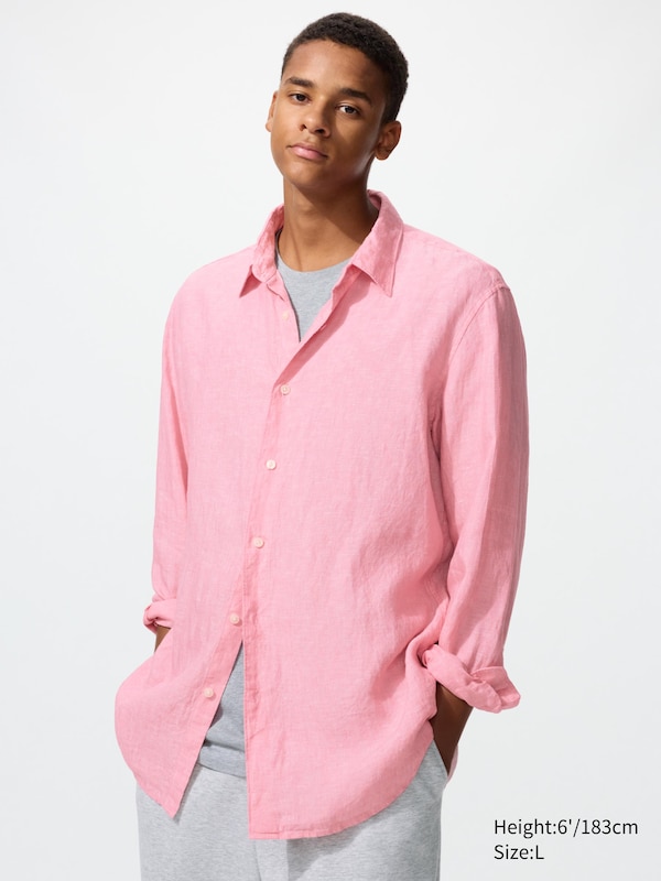 Рубашка из 100% премиального льна Uniqlo, 12 pink
Рубашка из 100% премиального льна Uniqlo, 12 pink