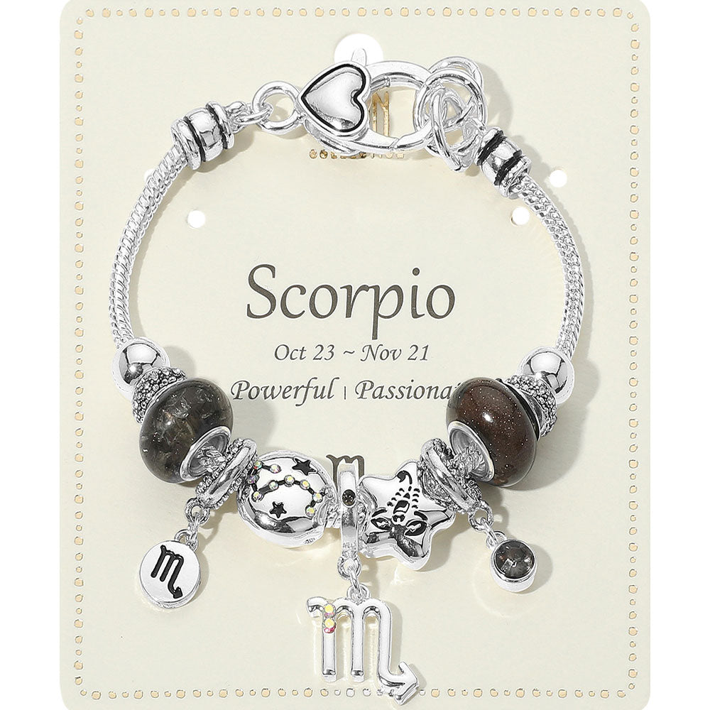 SCORPIO - Браслет с подвеской в виде символа зодиака, черный Fashnzfab, черный
SCORPIO - Браслет с подвеской в виде символа зодиака, черный Fashnzfab, черный