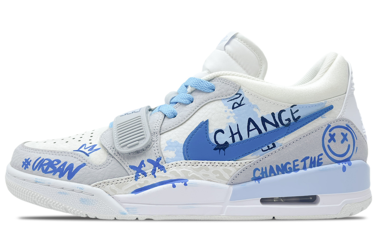 Jordan Легаси 312 противоскользящие и износостойкие дышащие низкие винтажные баскетбольные кроссовки мужские бело-сине-серые, цвет White Blue Gray
Jordan Легаси 312 противоскользящие и износостойкие дышащие низкие винтажные баскетбольные кроссовки мужские бело-сине-серые, цвет White Blue Gray