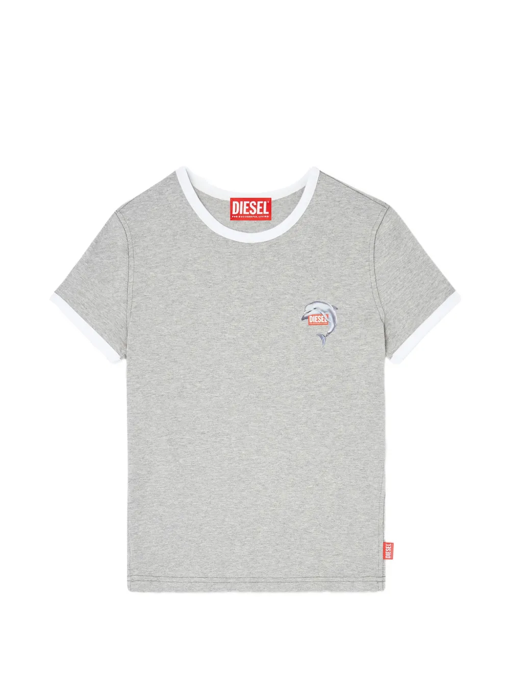 Футболка T-Uncuties-Long-S13 с дельфином и контрастной окантовкой Diesel, серый
Футболка T-Uncuties-Long-S13 с дельфином и контрастной окантовкой Diesel, серый