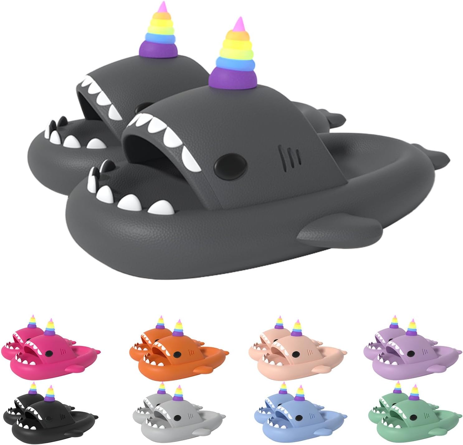 Сланцы Zureto Unicorn Shark, новые тапочки-акулы 2024 года, светящиеся в темноте, супер мягкий материал EVA, удобные сандалии
Сланцы Zureto Unicorn Shark, новые тапочки-акулы 2024 года, светящиеся в темноте, супер мягкий материал EVA, удобные сандалии