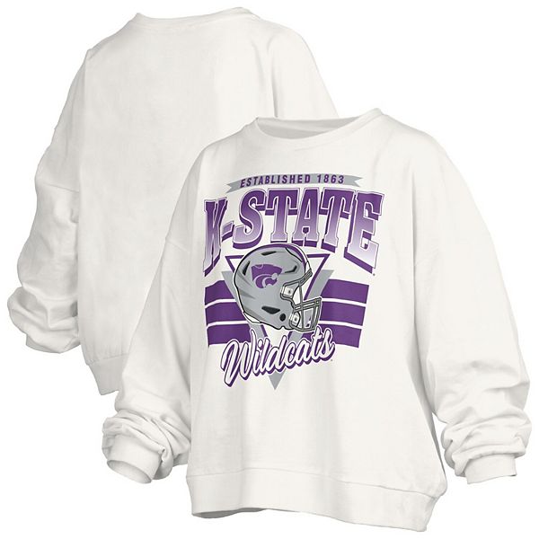 Женский белый свитшот Kansas State Wildcats Janice ретро оверсайз Pressbox
Женский белый свитшот Kansas State Wildcats Janice ретро оверсайз Pressbox