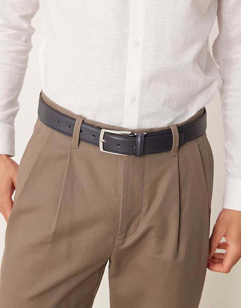 Элегантный ремень ASOS DESIGN из темно-синей искусственной кожи
Элегантный ремень ASOS DESIGN из темно-синей искусственной кожи