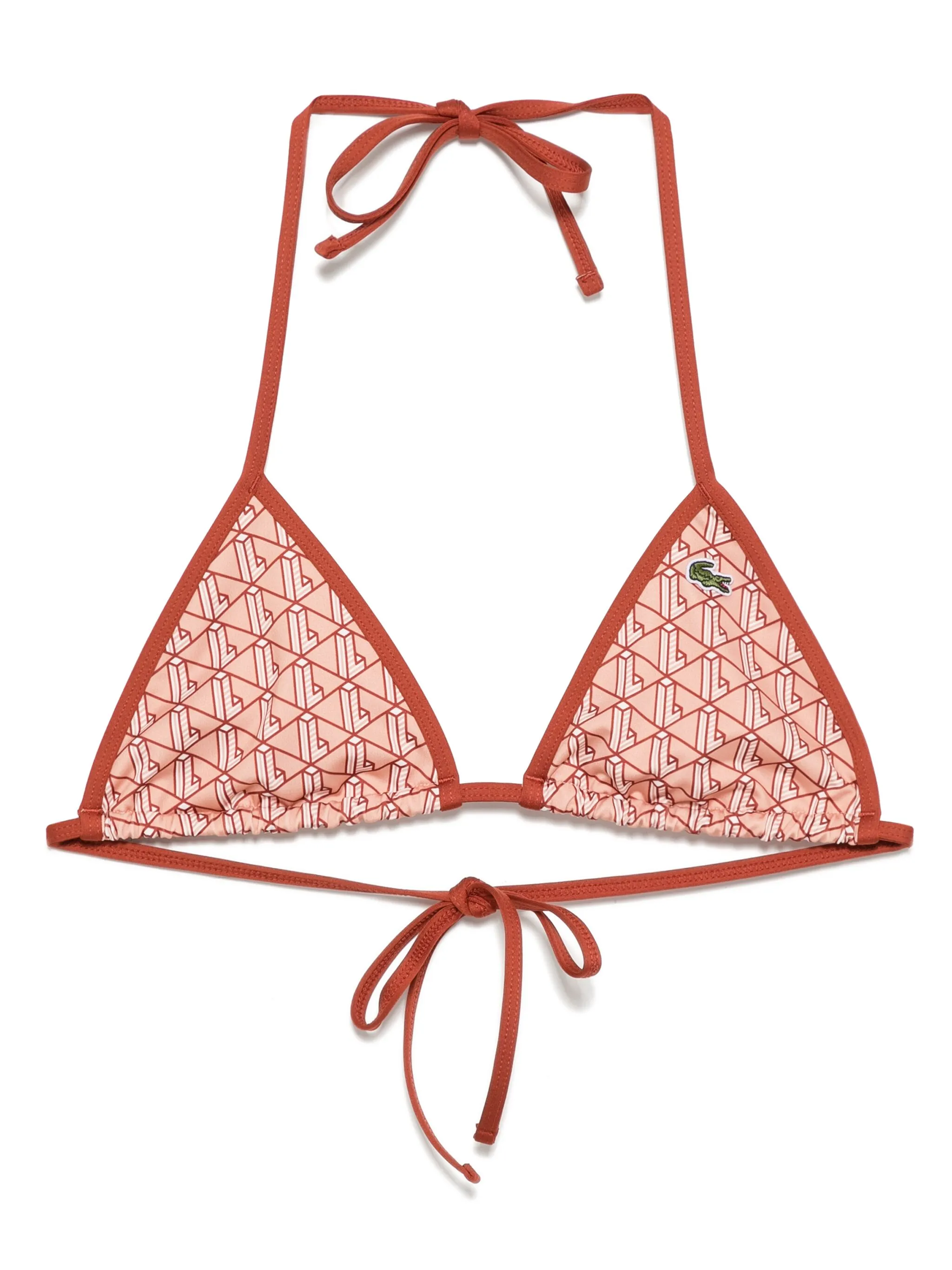 Топ бикини с монограммой Lacoste, коричневый
Топ бикини с монограммой Lacoste, коричневый