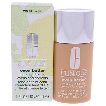 Clinique Even Better Makeup SPF 15 WN 04 Тональный крем для женщин Bone, 1 жидкая унция
Clinique Even Better Makeup SPF 15 WN 04 Тональный крем для женщин Bone, 1 жидкая унция