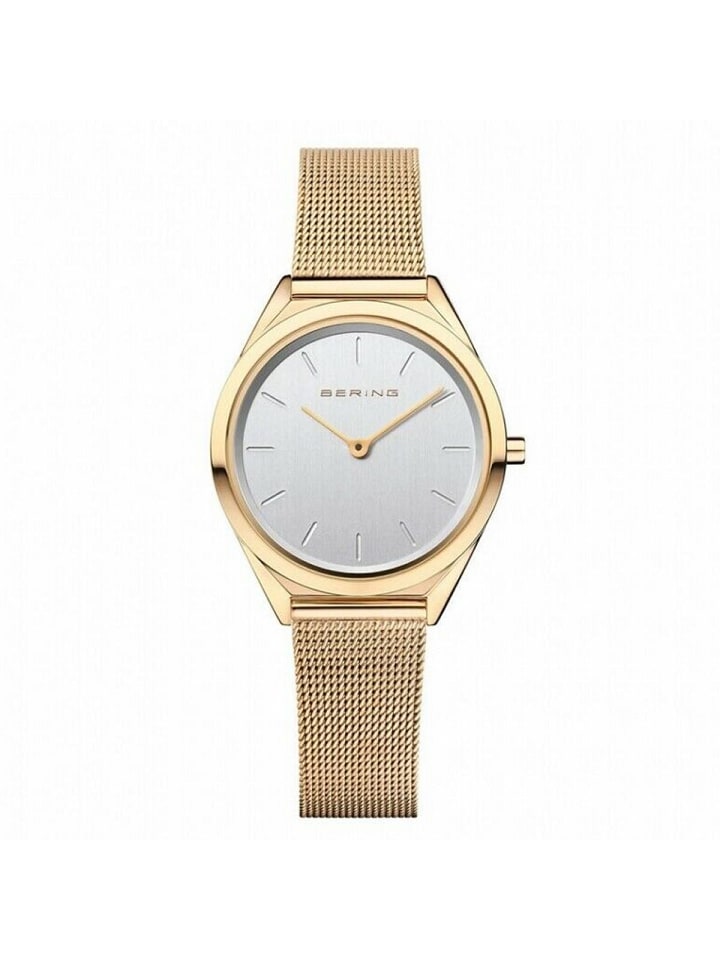 Bering Кварцевые часы 17031-334 в золотом исполнении
Bering Кварцевые часы 17031-334 в золотом исполнении