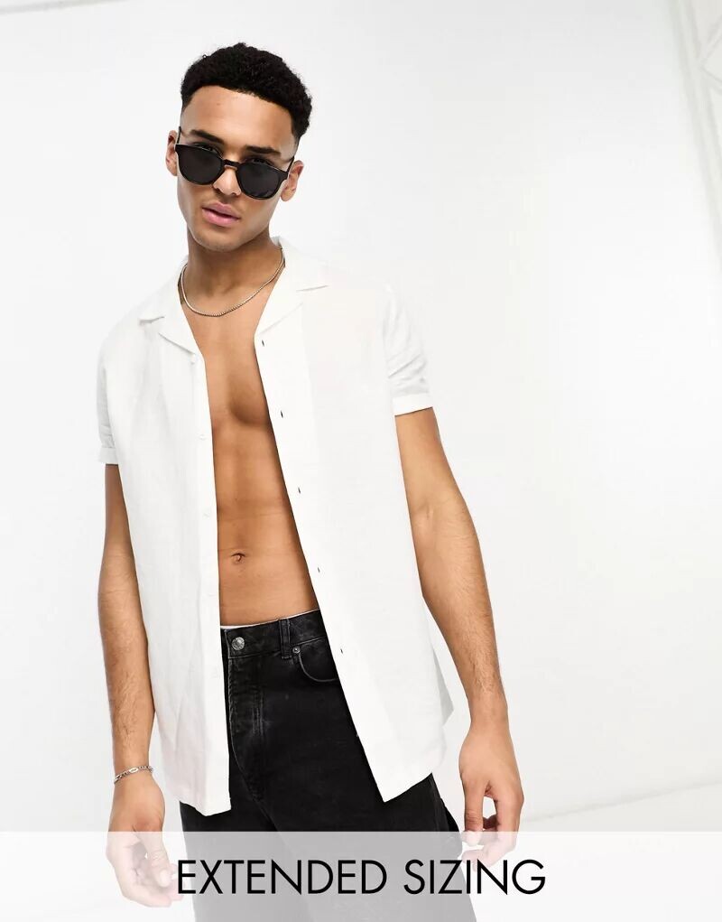 ASOS — Свободная белая льняная рубашка с лацканами и закатанными рукавами, Коричневый, ASOS — Свободная белая льняная рубашка с лацканами и закатанными рукавами
ASOS — Свободная белая льняная рубашка с лацканами и закатанными рукавами, Коричневый, ASOS — Свободная белая льняная рубашка с лацканами и закатанными рукавами