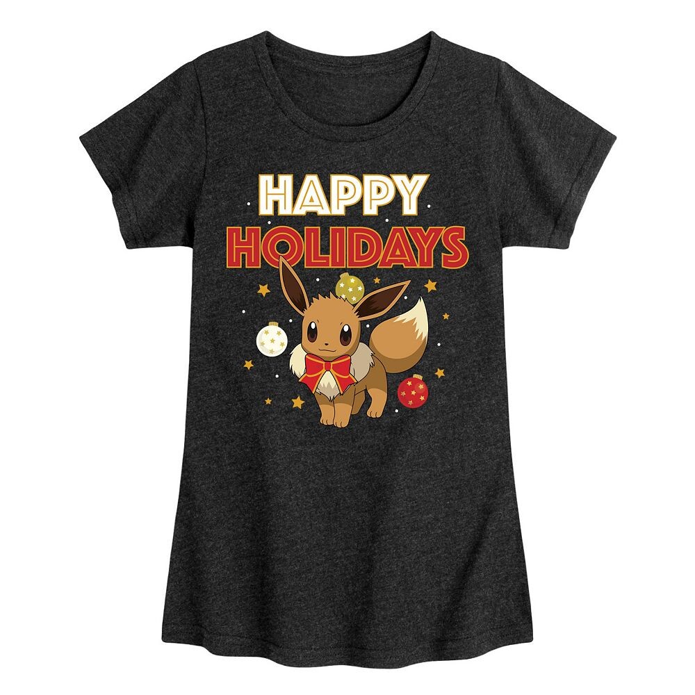 Футболка с рисунком Pokemon Happy Holidays Evee для девочек 7–16 лет Licensed Character, цвет Heather Black
Футболка с рисунком Pokemon Happy Holidays Evee для девочек 7–16 лет Licensed Character, цвет Heather Black