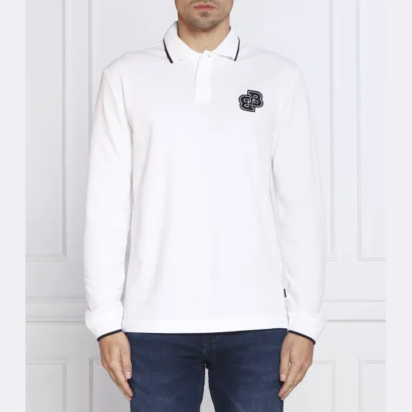 Рубашка поло из фетра стандартного кроя Boss, белый
Рубашка поло из фетра стандартного кроя Boss, белый