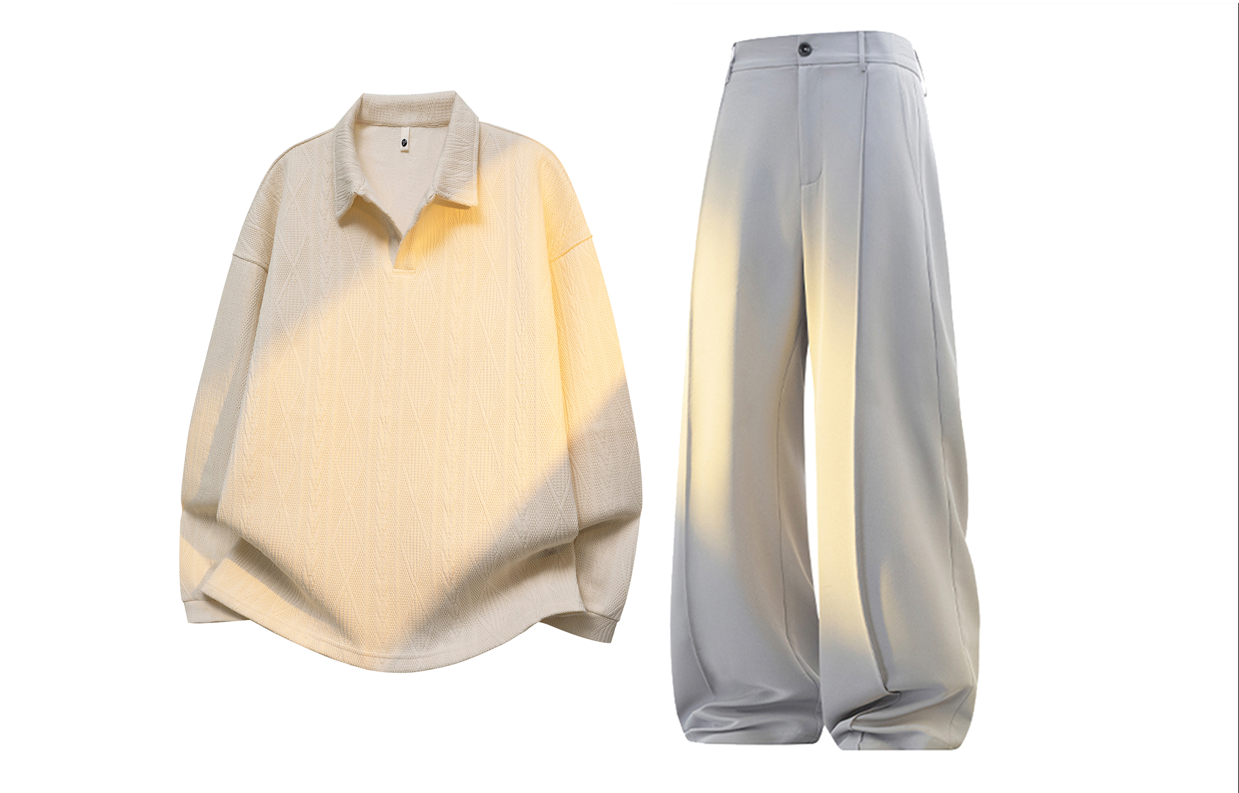 Повседневный спортивный костюм Unisex Lapel Thin X1617, экрю top (long-sleeved)+серый pants
Повседневный спортивный костюм Unisex Lapel Thin X1617, экрю top (long-sleeved)+серый pants