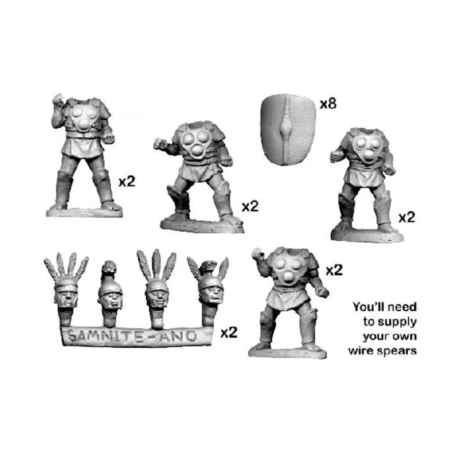 Самниты в тройном дисковом доспехе, Historical Miniatures - Ancient - Oscans (28mm) (Crusader Miniatures)
Самниты в тройном дисковом доспехе, Historical Miniatures - Ancient - Oscans (28mm) (Crusader Miniatures)
