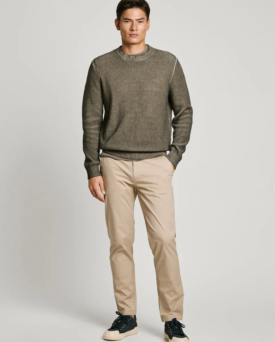 Мужские эластичные чинос slim fit из поплина Pepe Jeans, бежевый
Мужские эластичные чинос slim fit из поплина Pepe Jeans, бежевый