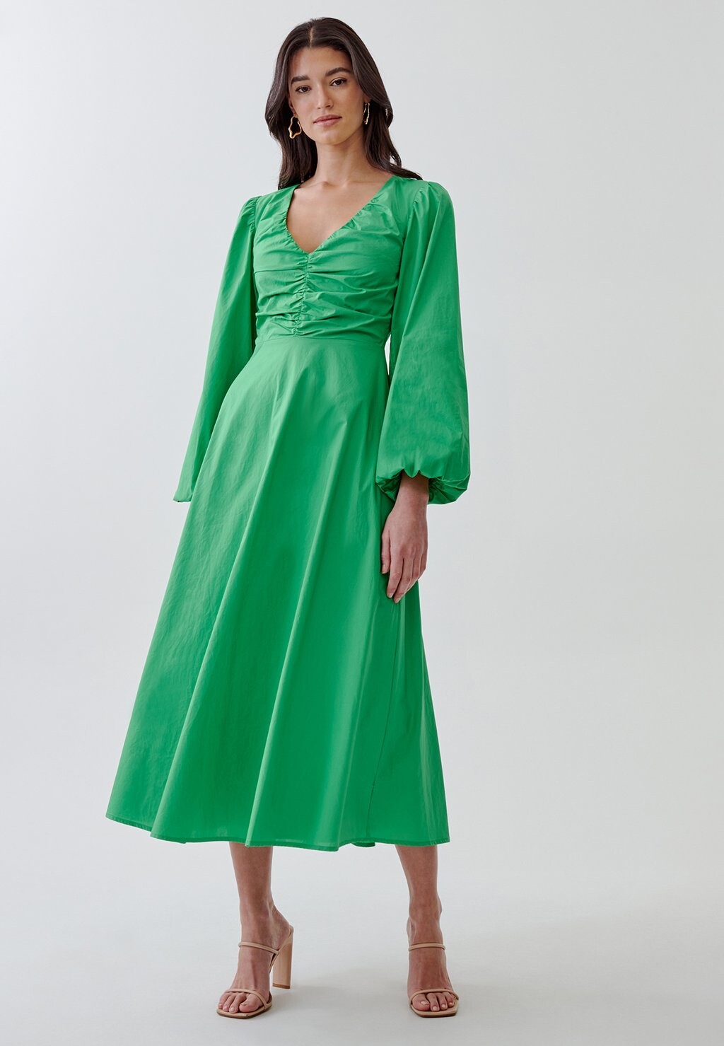 Дневное платье ARIYAH MIDI TUSSAH, цвет green 
Дневное платье ARIYAH MIDI TUSSAH, цвет green